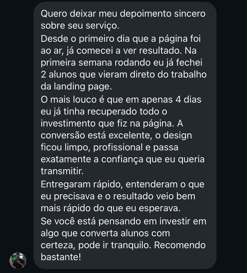 Depoimento de cliente 2